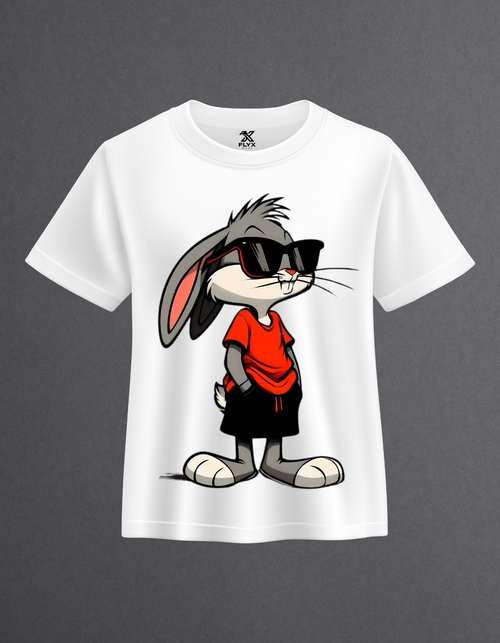 Cool Bunny Graphic Tee - Front