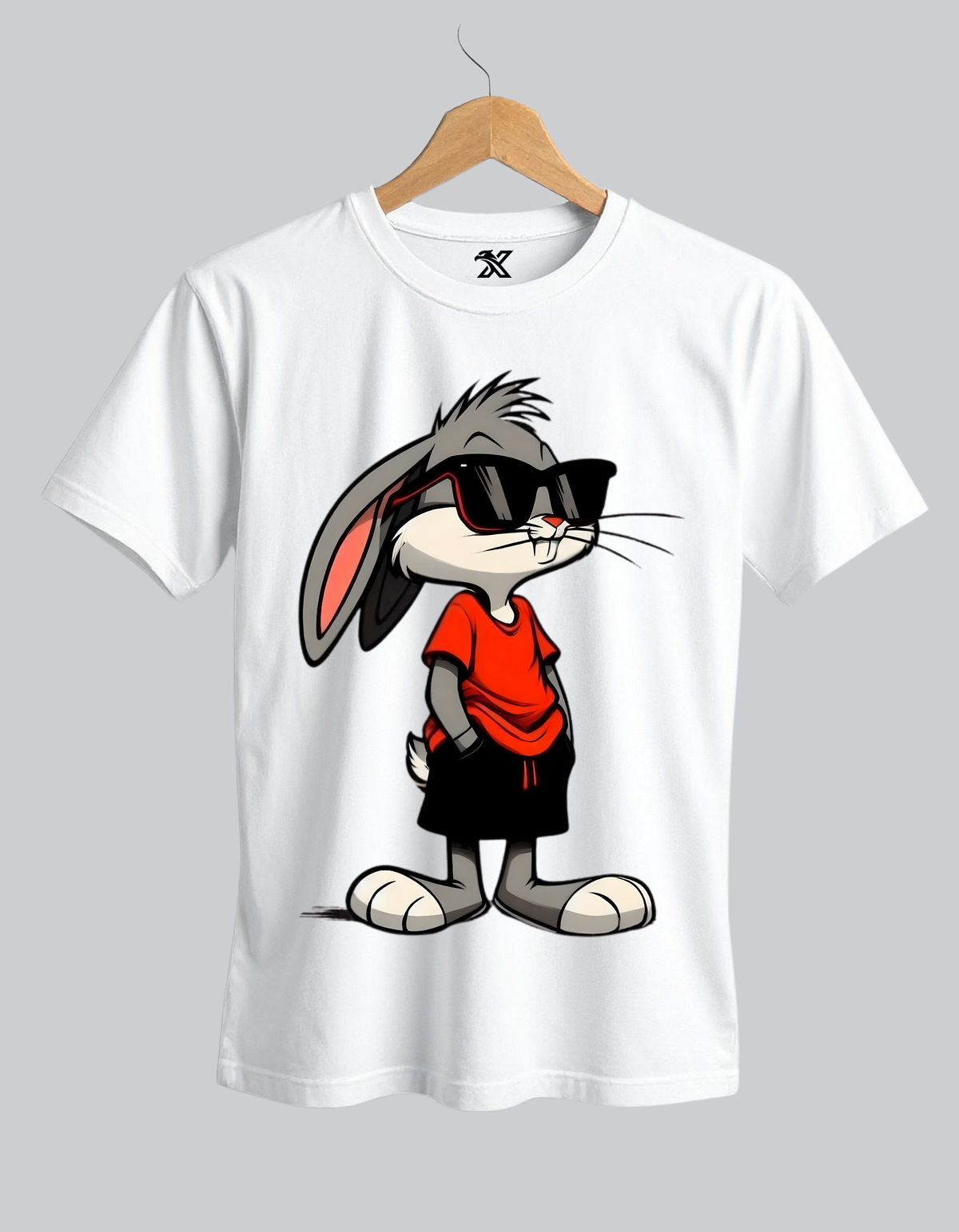 FlyXWear Cool Bunny Oversized Graphic T-Shirt for Men
