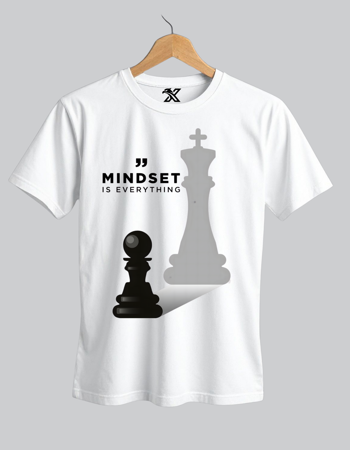 FlyXWear Mindset Is Everything Chess Graphic T-Shirt for Men