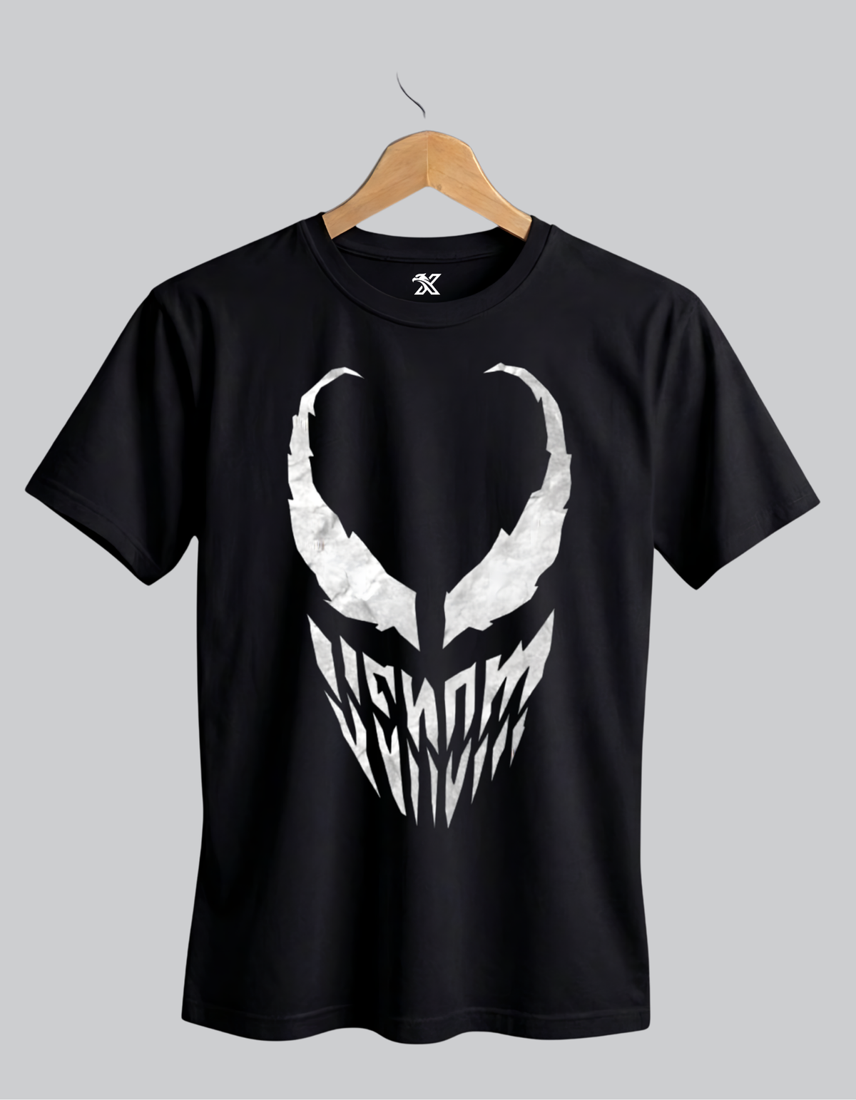 FlyXWear Venom Face Graphic T-Shirt for Men