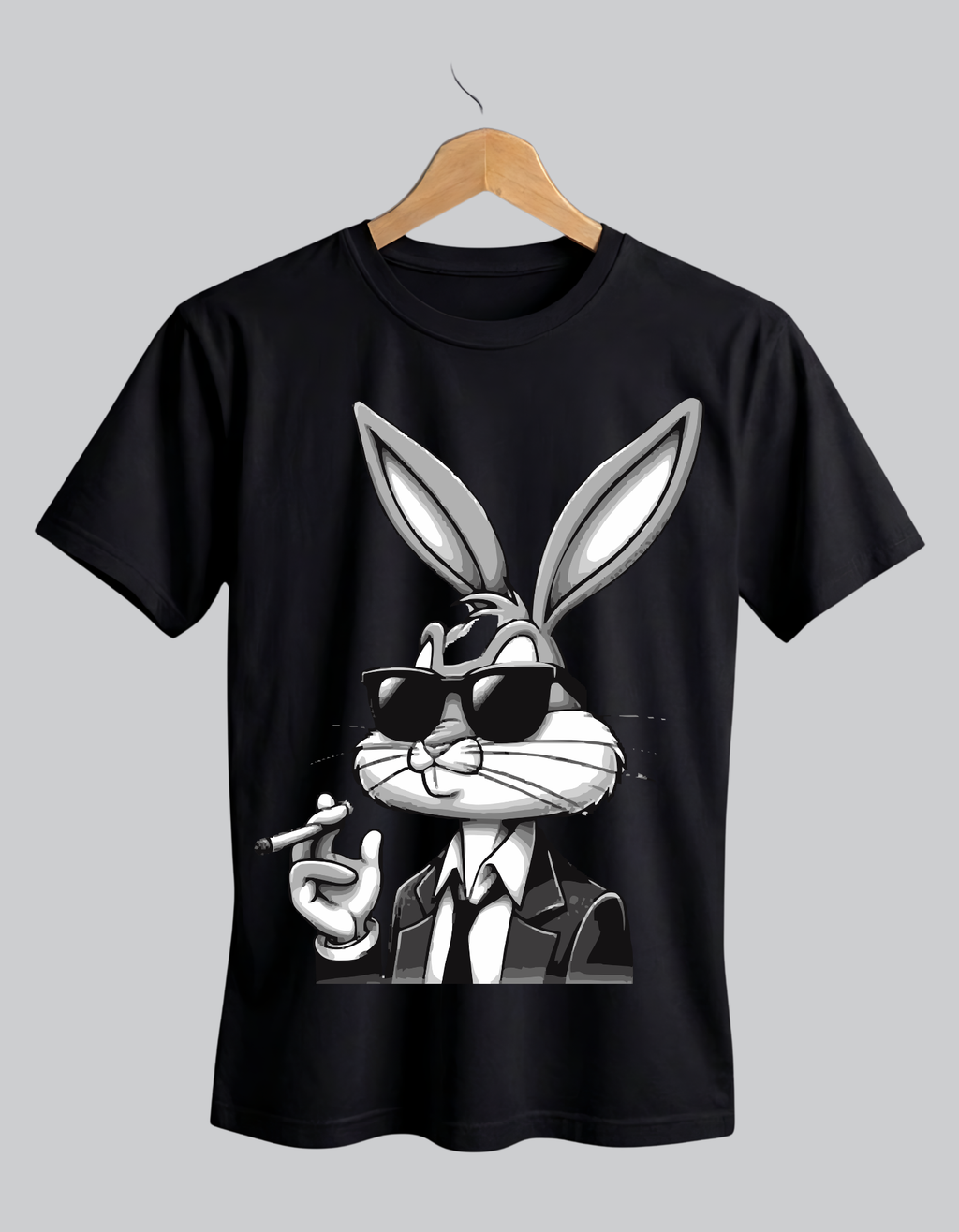 FlyXWear Cool Bunny Graphic T-Shirt for Men